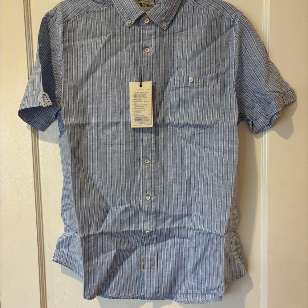 Men's Blue Striped Shirt